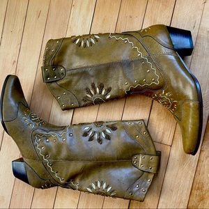 Naught Monkey Embellished Cowboy Boot